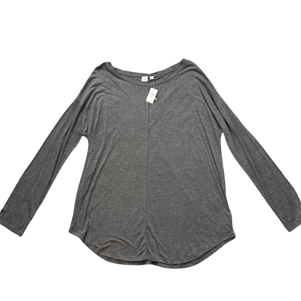 GAP Charcoal Long Sleeve Women's Tee